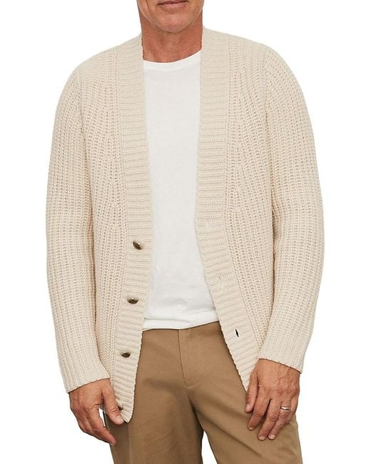 Vince Natural Heirloom Wool Blend Cardigan for men