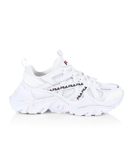 Fila Electrove 2 Leather Sneakers in White | Lyst Canada