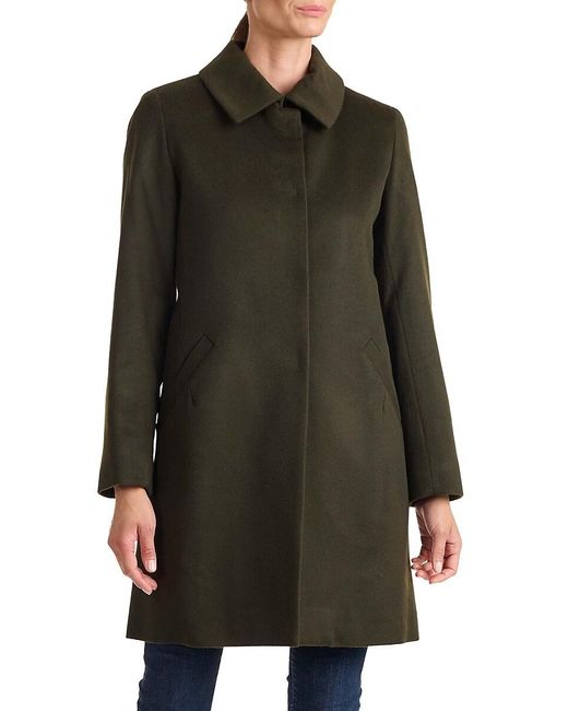 Sofiacashmere Green Wool Blend Car Coat