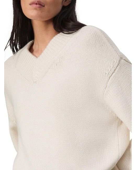 Rag & Bone White Danica Wool & Cashmere Sweater