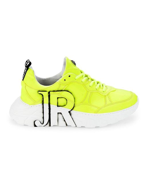 John Richmond Yellow Logo Chunky Trainer Sneakers for men