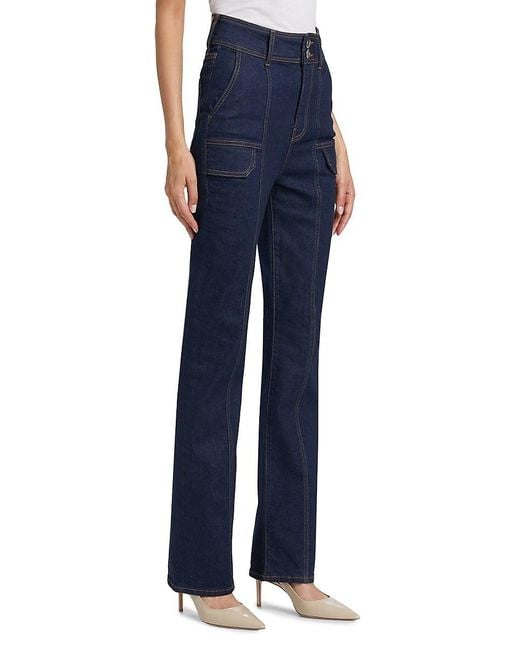 10 Crosby Derek Lam Blue Charles High-Rise Flared Jeans