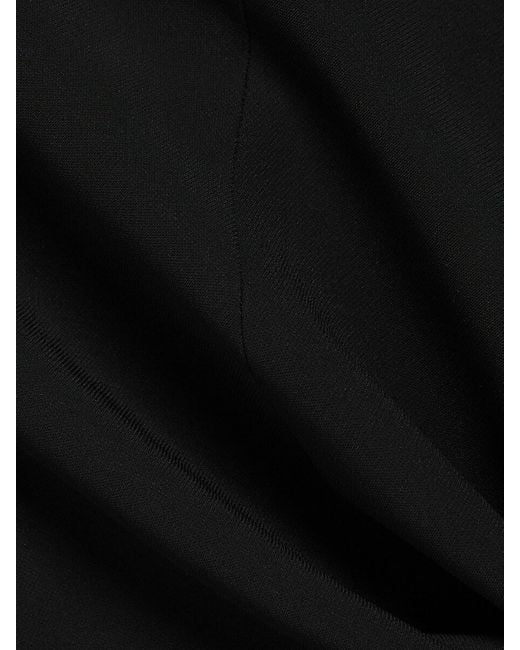 Lafayette 148 New York Black Portrait Collar Wrap Jacket