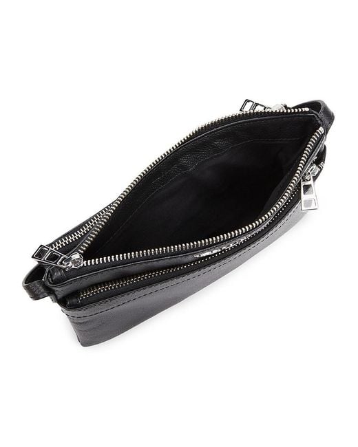 Zadig & Voltaire Black Stella Wings Leather Crossbody Bag