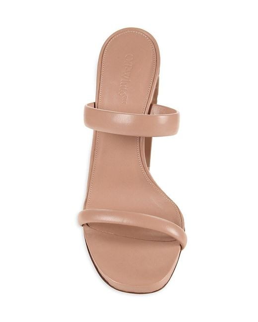 Off-White c/o Virgil Abloh Pink Meteor Block Heel Sandals
