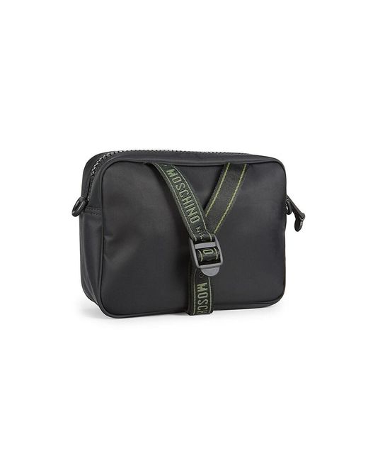 Moschino Black Logo Shoulder Bag for men