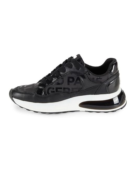 Karl Lagerfeld Black Daima Logo Low Top Sneakers