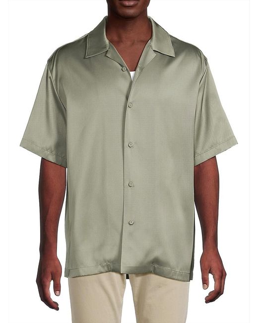 Jil Sander Green Silk-blend Shirt for men