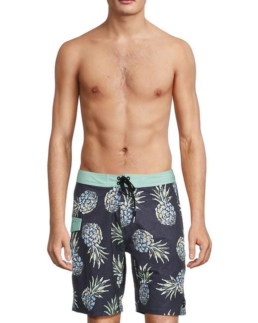 Rip Curl Caicos Pineapple Swim Shorts in Blue for Men | Lyst Canada