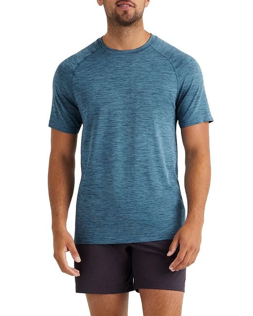 Rhone Reign Tech Short-sleeve T-shirt in Blue for Men | Lyst UK