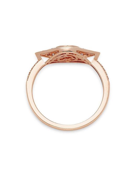 Effy Pink 14K Rose, & Diamond Ring