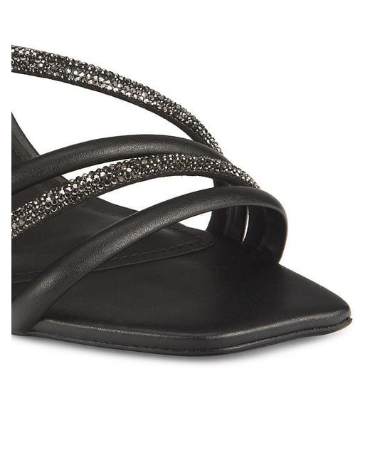 Saks Fifth Avenue Black Dina 90Mm Embellished Sandals