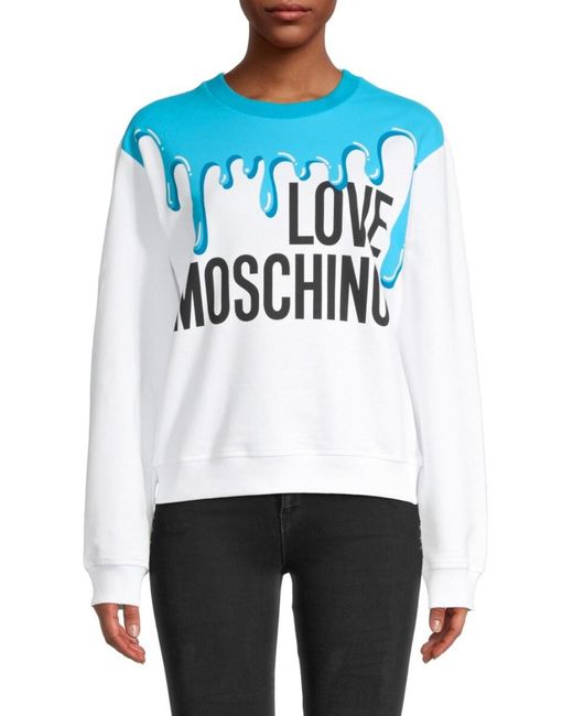 love moschino women's sweatshirt