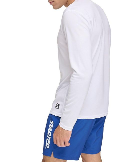 Starter Gray Logo Long Sleeve Rash Guard for men