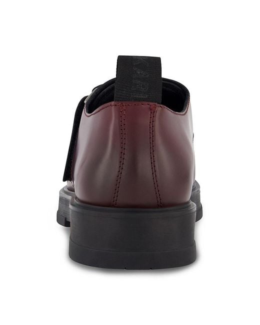 Karl Lagerfeld Brown Leather Monk Strap Shoes for men