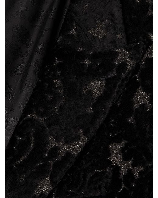 Etro Black Velvet Peak-Lapel Evening Jacket for men