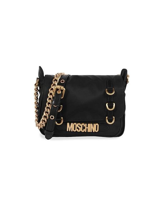 Moschino Black Fantasy Nylon Shoulder Bag