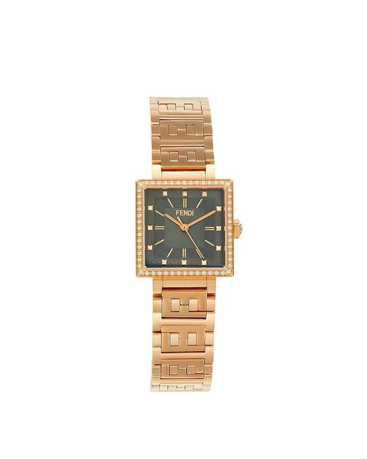 Fendi rose gold watch sale