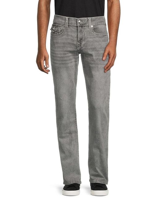 True Religion Gray Ricky High Rise Relaxed Fit Jeans for men