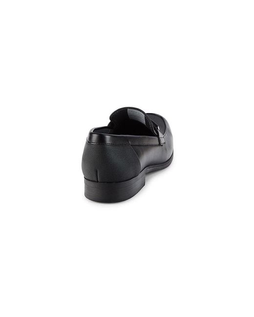 Calvin klein men's jameson soft cheap leather loafers
