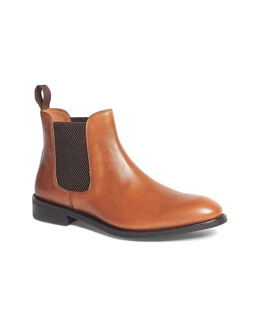 Anthony Veer Jefferson Leather Chelsea Boots in Brown for Men | Lyst