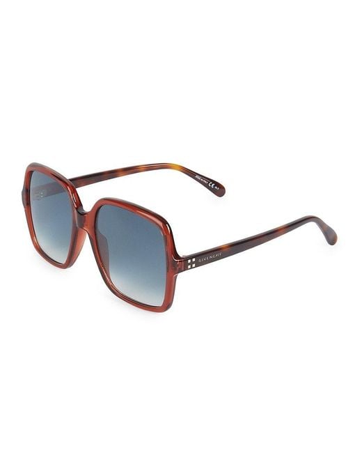 Givenchy Flat-top Oval Acetate Sunglasses In 086qt Hvn | ModeSens