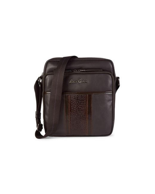 Robert Graham Gale Leather Crossbody Bag in Brown for Men - Lyst