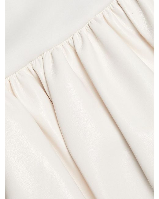 Alice + Olivia Black Ella Faux Leather Minidress