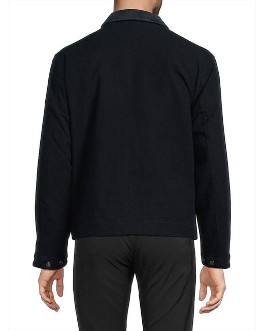 Theory Natural Stretch Cotton Twill Workwear Jacket for men