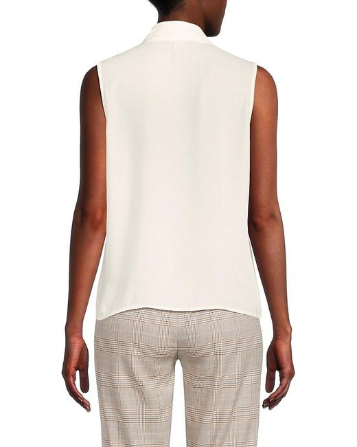 Tommy Hilfiger White Overlay Sleeveless Top