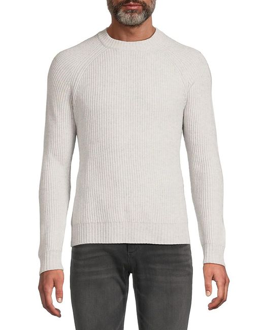 NAADAM White Luxe Ribbed Wool & Cashmere Sweater for men