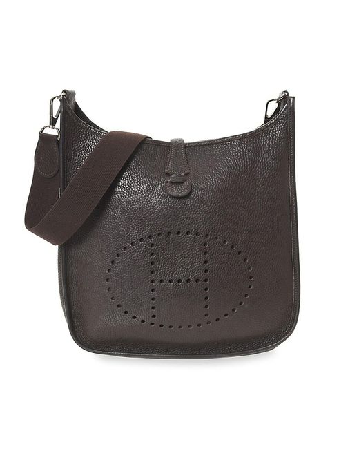 Hermès Gray Evelyne Pm Ii Leather Shoulder Bag