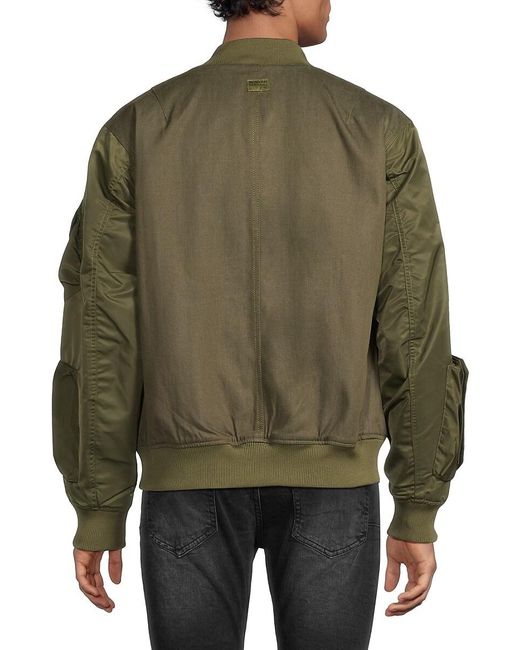 G-Star Green Utilitarian Bomber Jacket for men
