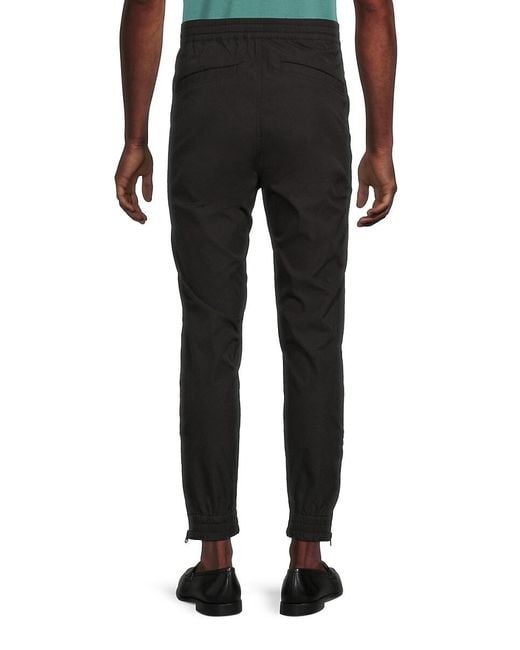 G-Star Black Flat-Front Trainer Pants for men