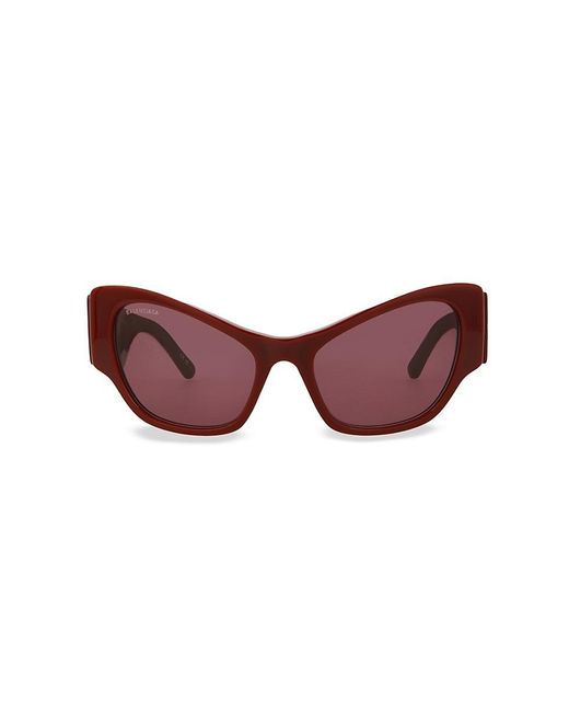 Balenciaga Red 58mm Cat Eye Sunglasses