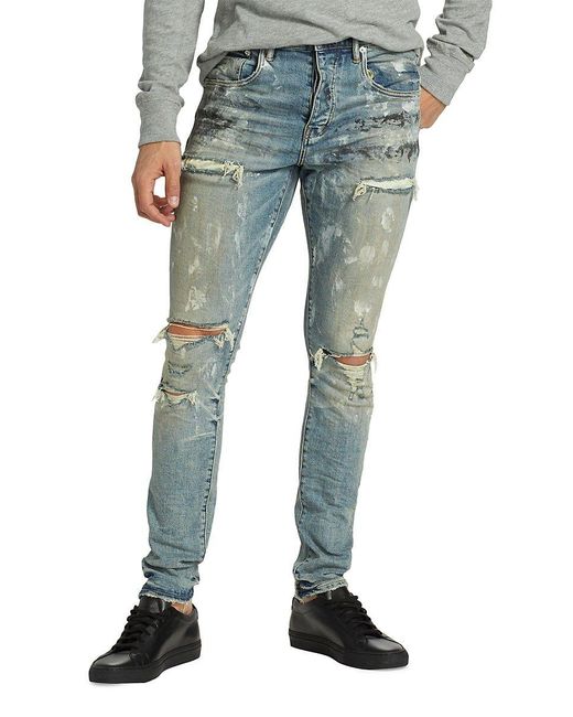 Purple Brand Acid-Washed Relaxed-Fit Jeans - ShopStyle in 2023
