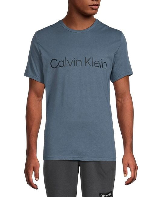 Calvin Klein Blue Logo T-Shirt for men