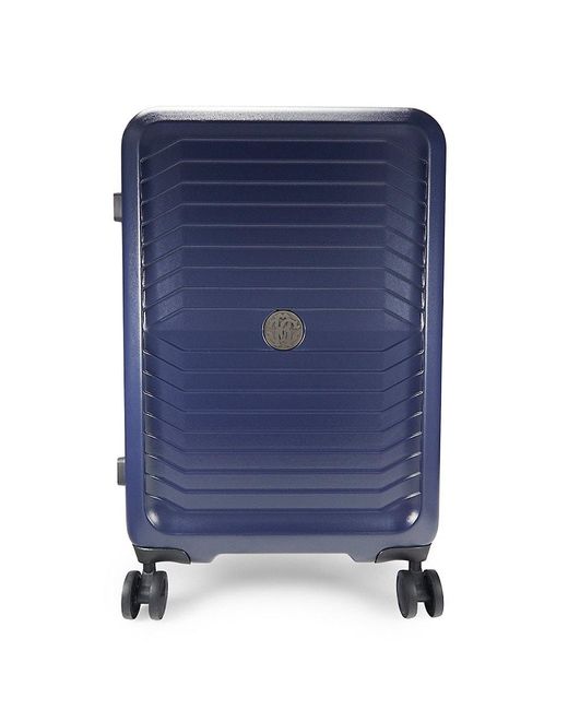 Roberto Cavalli Blue 24 Inch Hard Case Spinner Suitcase for men