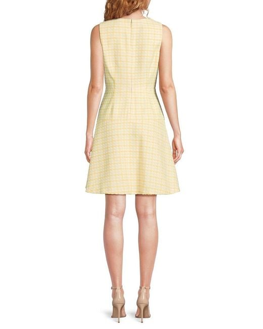 Karl Lagerfeld Natural Boucle Tweed Minidress