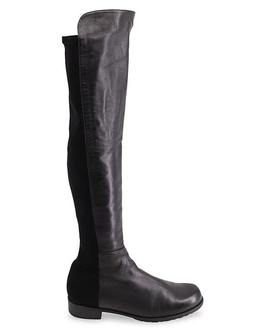 Stuart Weitzman 5050 Knee-high Boots In Black Leather Boots | Lyst Canada