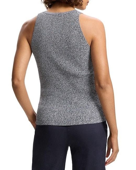Theory White Rib-knit Vest