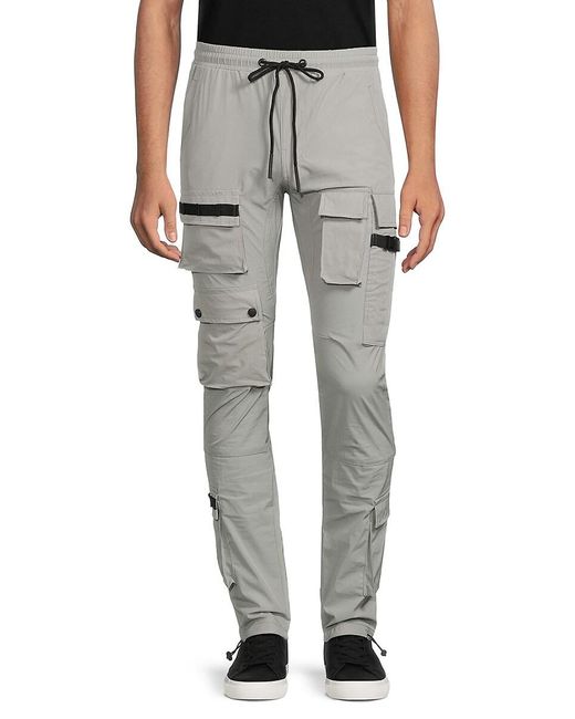 American Stitch Gray Tactical Cargo Joggers for men