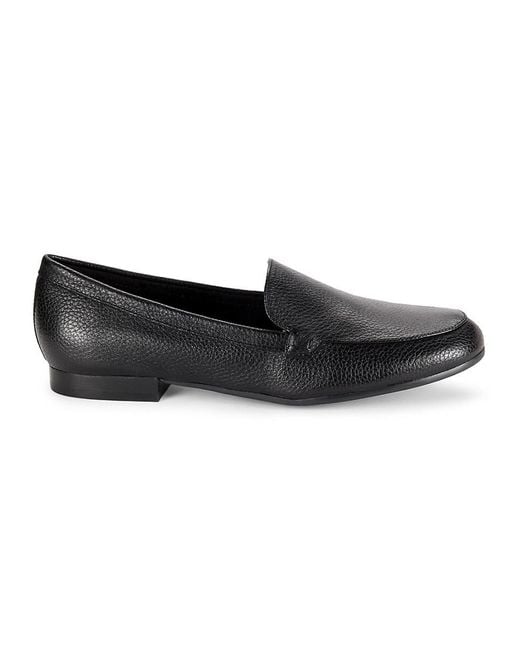 Marc Fisher Black Docida Leather Loafers