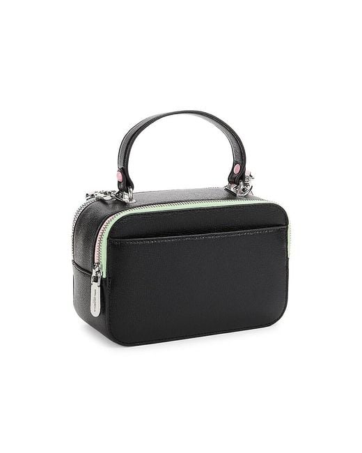 Karl Lagerfeld Black Simone Studded Leather Camera Bag