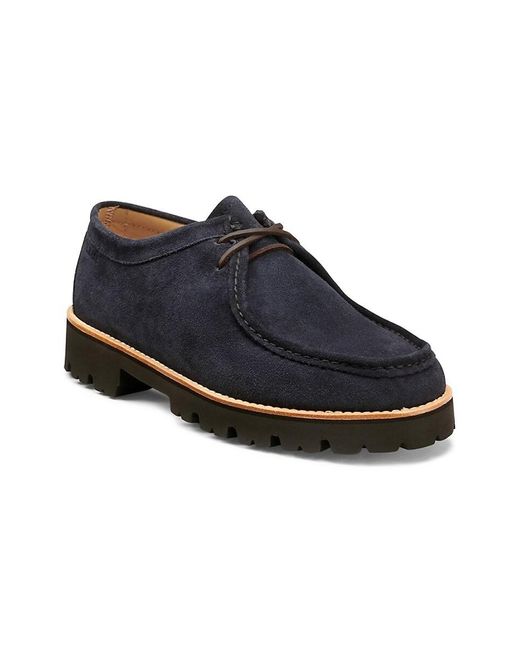 G.H.BASS Black G. H. Bass Wallace Suede Boat Shoes for men