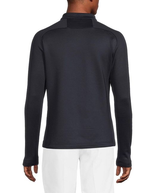 J.Lindeberg Blue J. Lindeberg Adam Quarter-Zip Sweatshirt for men