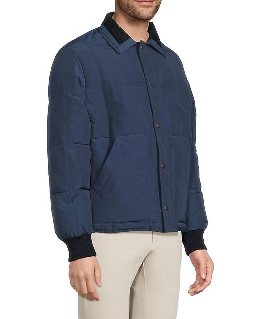 Noah Quilted Puffer Jacket in Blue for Men | Lyst UK