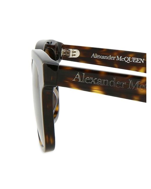 Alexander McQueen Natural 52mm Square Sunglasses