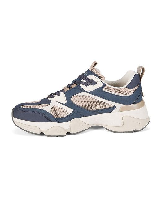 Kenneth Cole Blue Alder Colorblocked Low-Top Sneakers for men