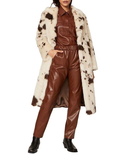 Stand Studio Brown Theresa Faux Fur Coat
